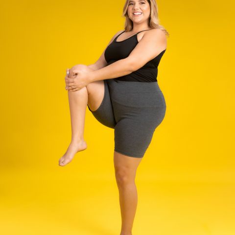 Licra corta de mujer.